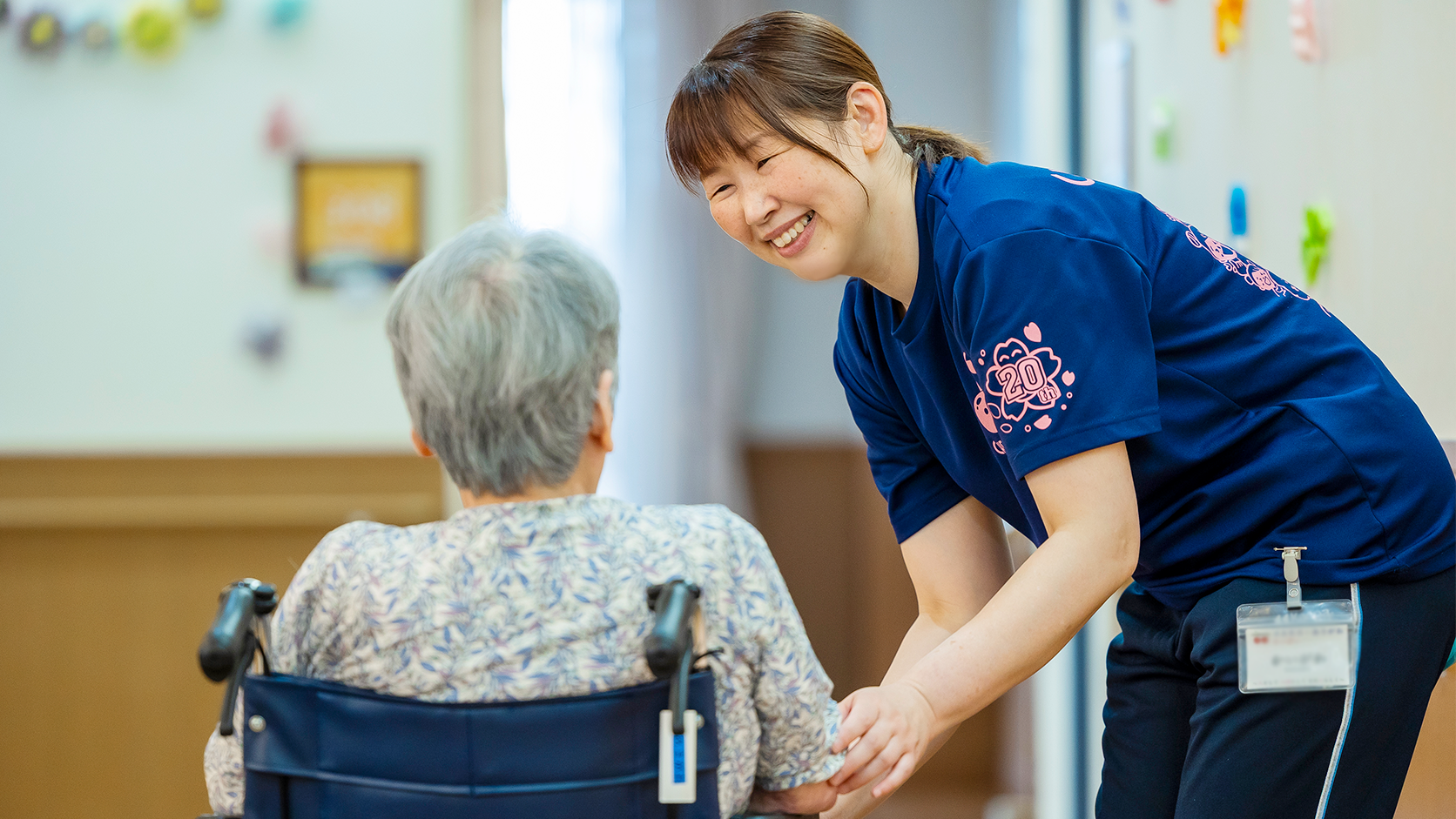 利用者さんとお話し